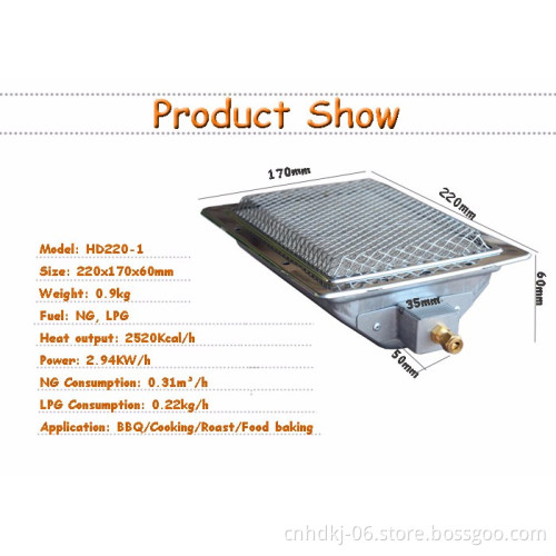Gas Saving Infrared Gas Burners for Kebab Doner Machine